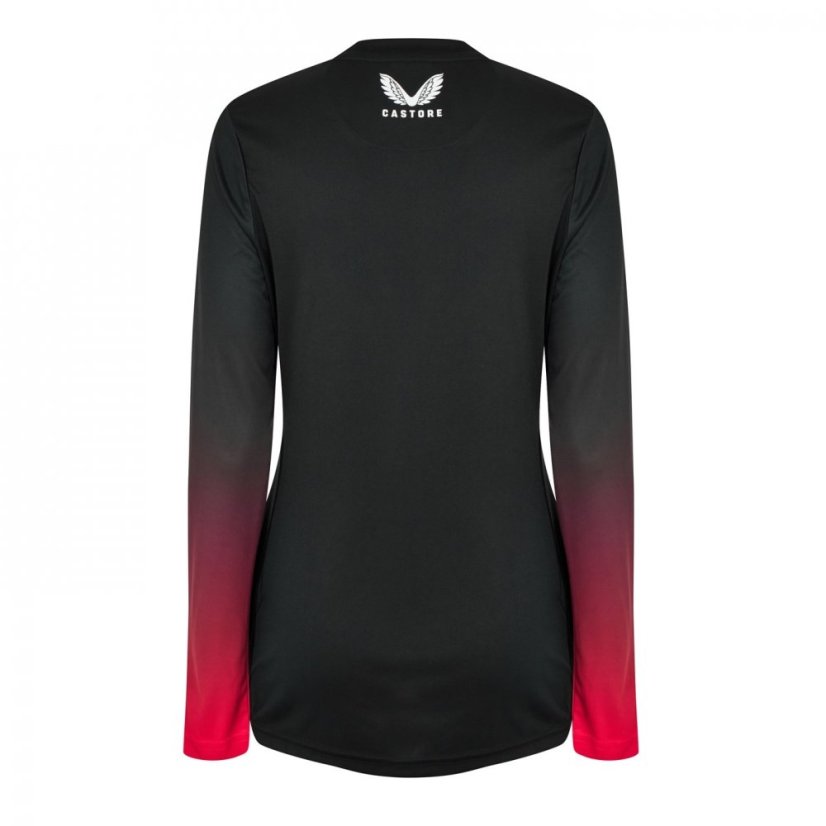 Castore Saracens Mavericks Long Sleeve Training T Shirt Womens Black