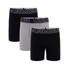 Under Armour 3pk Cotton Boxers Junior Boys Blk/Blk/Gry