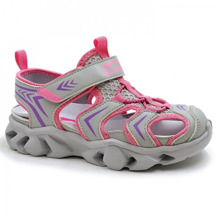 Slazenger Mollusk Sports Sandals Childrens Unisex Grey/Pink