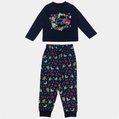 Linea Festive Gingerbread Pyjama Set Black