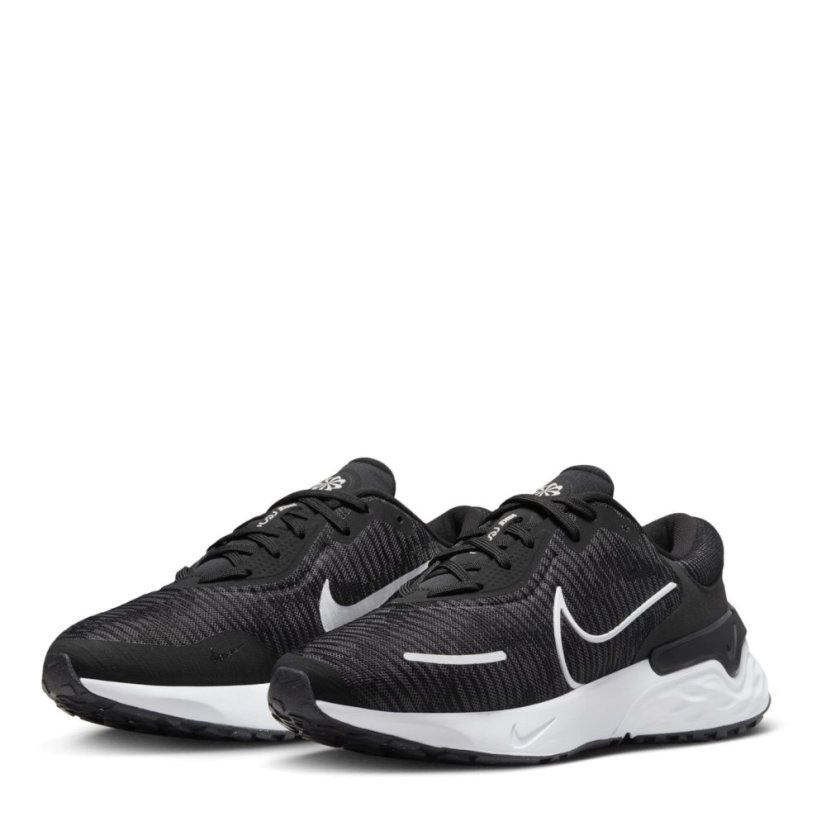 Nike Renew Run 4 Women's Road Running Shoes Black/White-ant