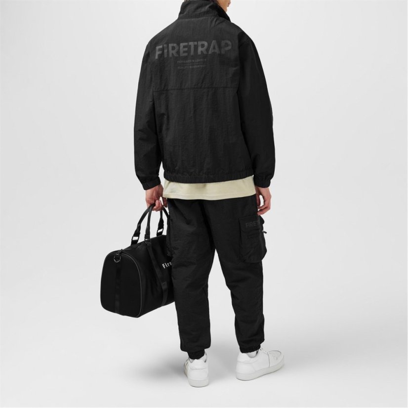 Firetrap Mens Zip Tracksuit Black