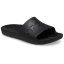 Crocs Unisex Adults Logo Sliders Black