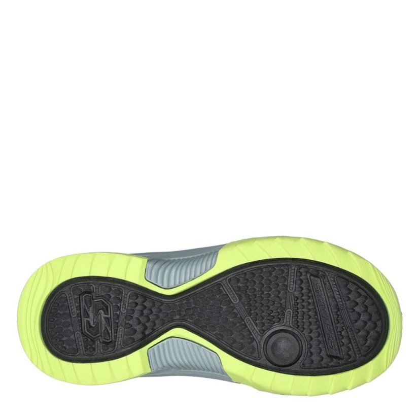 Skechers Kids' Flat Sandals Black/Blue/Lime