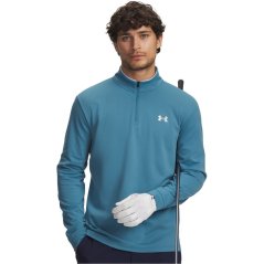 Under Armour Men's 1/4 Zip Fleece Boun Blue/White