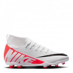 Nike Mercurial Superfly 9 Club Firm Ground Football Boots Juniors Crimson/White