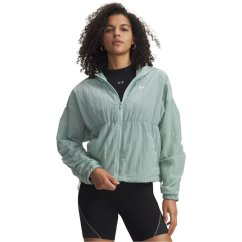 Under Armour Womens Rival Woven Bungee Jacket Blue/White