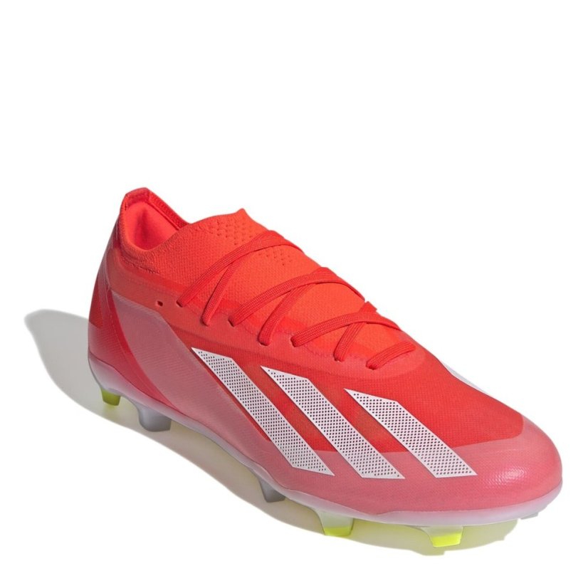 adidas X Crazyfast Pro Fg Firm Ground Football Boots Boys Solar Red/Ftwr