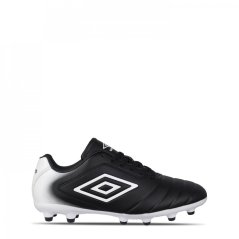 Umbro Calcio Firm Ground Football Boots Junior Black/White