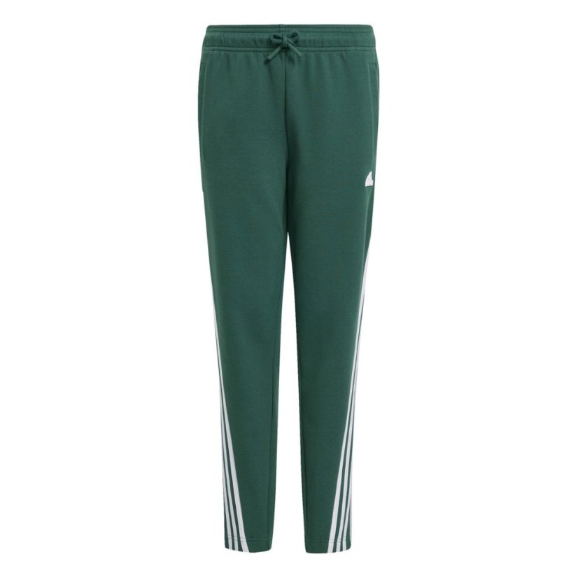 adidas Unisex Kids' Closed Hem Jersey Joggers Green/White