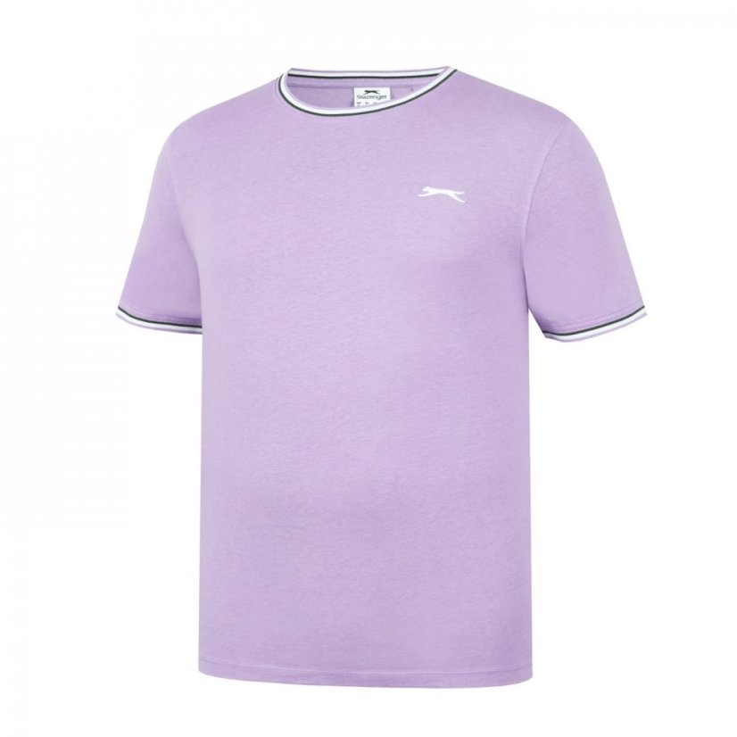 Slazenger Tipped pánské tričko Lavender