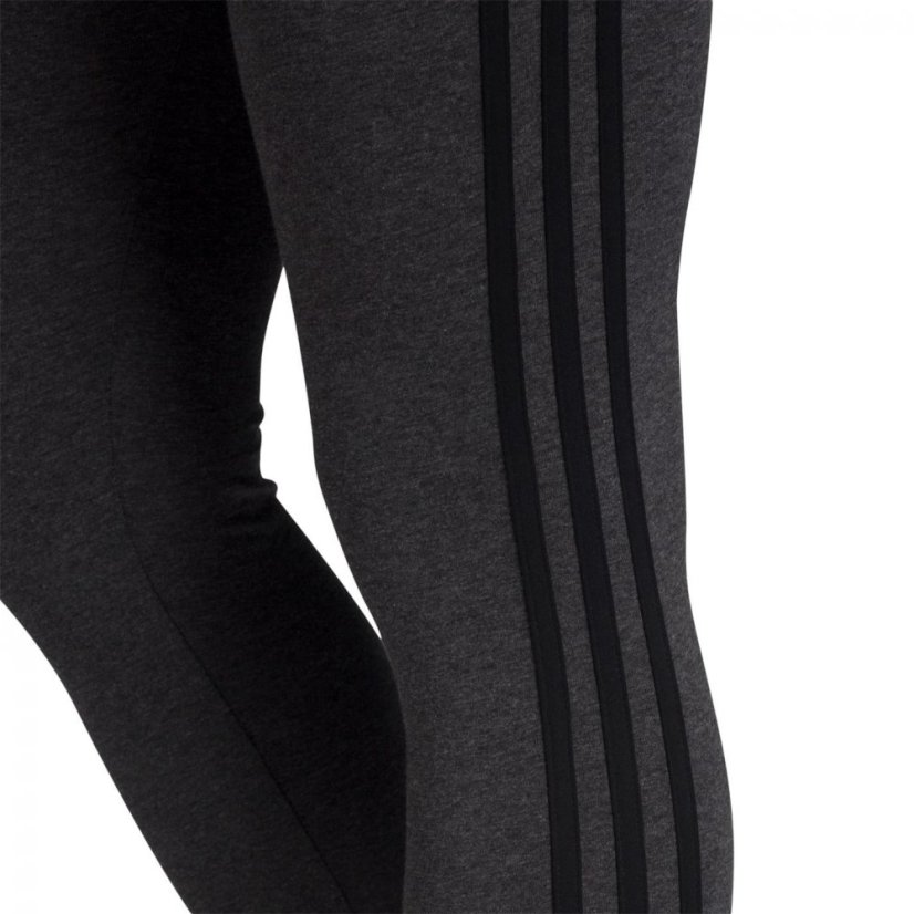 adidas Essentials 3 Stripe Leggings Womens Dark Grey - Veľkosť: S (8-10)
