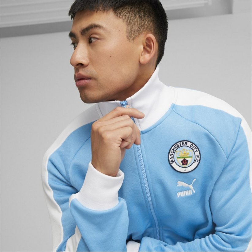 Puma Manchester City T7 Jacket Mens Blue/White