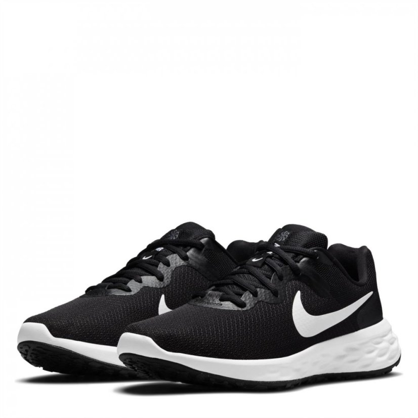 Nike Revolution 6 Road Running Shoes Mens Black/White