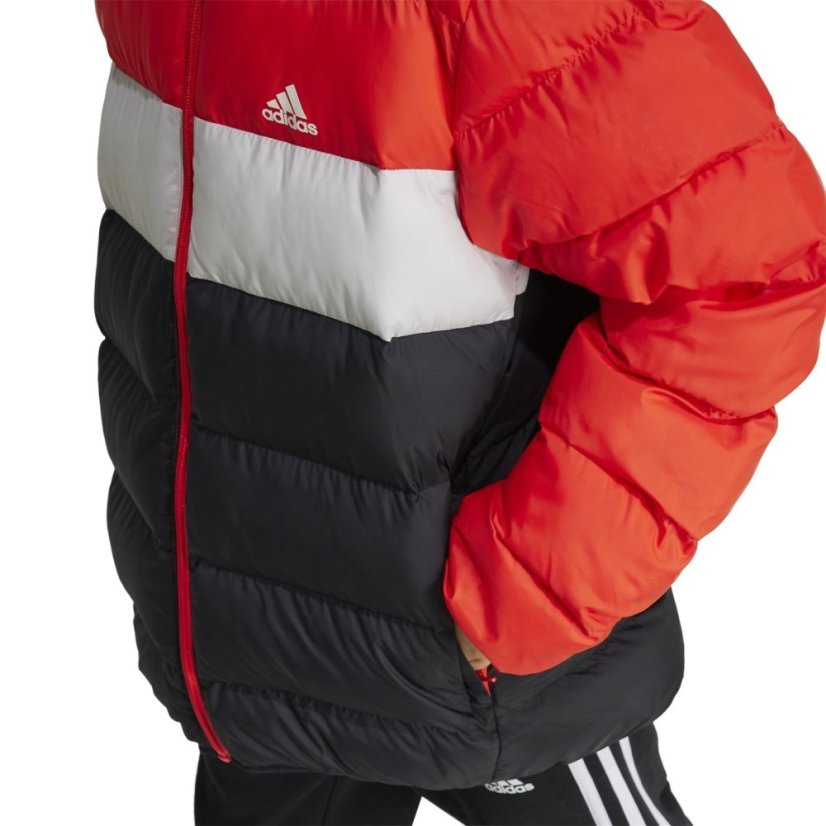 adidas Synthetic Down Jacket Red/Grey/Black