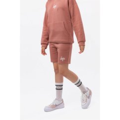 Hype Unisex Kids' Mauve Fleece Jogger Shorts Red