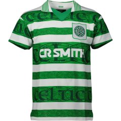 Team Men's Celtic Home Licensed Retro Football Shirts Green/White