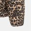 Firetrap Women's Quilted Detachable Hood Long Sleeve Oversized Fit Medium Puffer Jacket Leopard Print