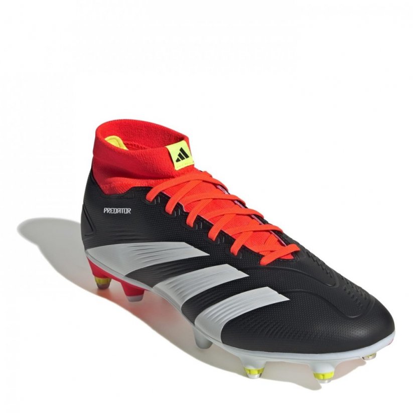 adidas Predator 24 League Soft Ground Football Boots Black/White/Red