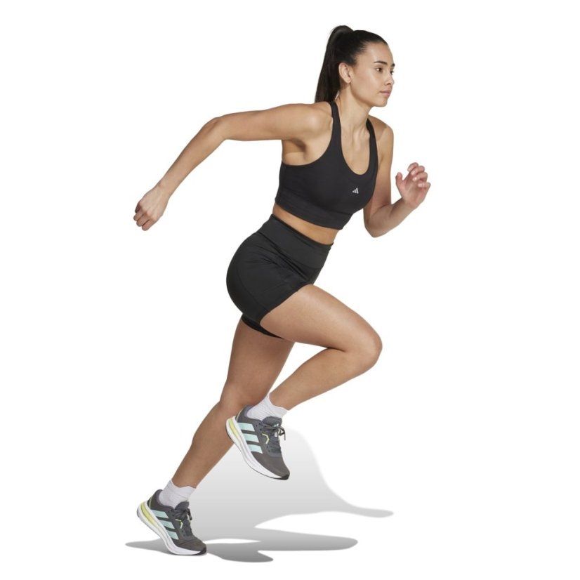 adidas Own The Run Short Leggings Womens Black