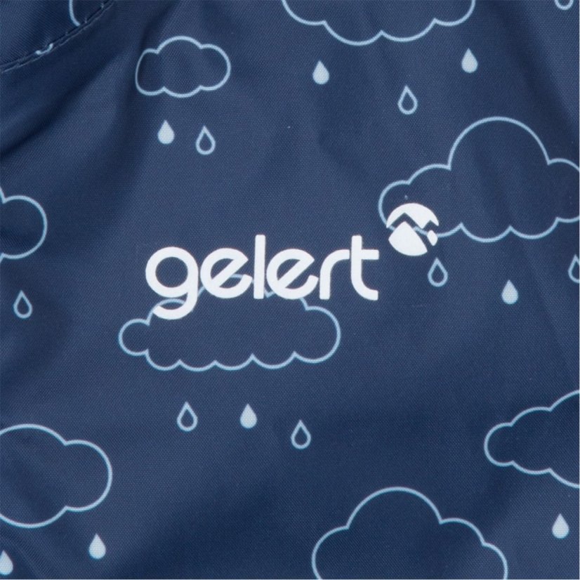 Gelert Unisex Kids' All-Weather Waterproof Windproof Hooded Long Sleeve Waterproof Jacket Navy