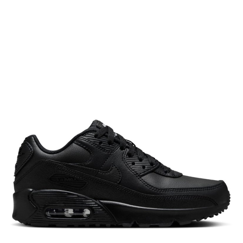 Nike Air Max 90 Little/Big Kids' Shoes Triple Black