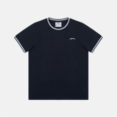 Slazenger Kids' Slaz Tipped Regular Fit T-Shirt Navy