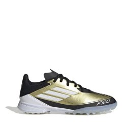 adidas F50 League Childrens Astro Turf Football Boots Gold/Black