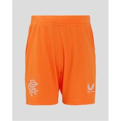 Castore Rangers Goalkeeper Home Shorts 2024 2025 Juniors Orange