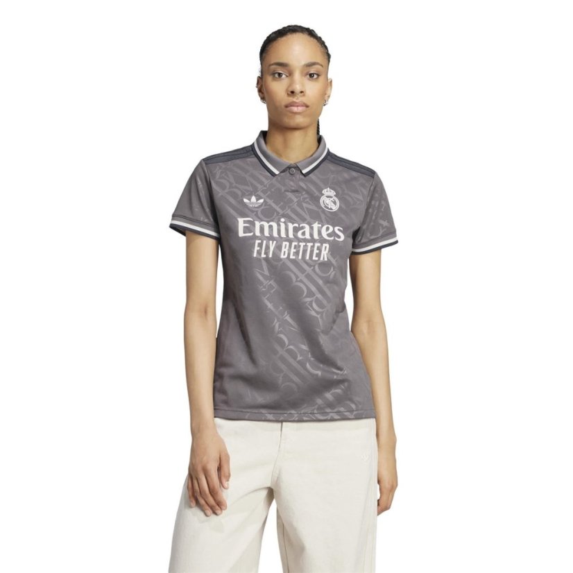 adidas Womens adidas Real Madrid Third Shirt 24/25 Charcoal