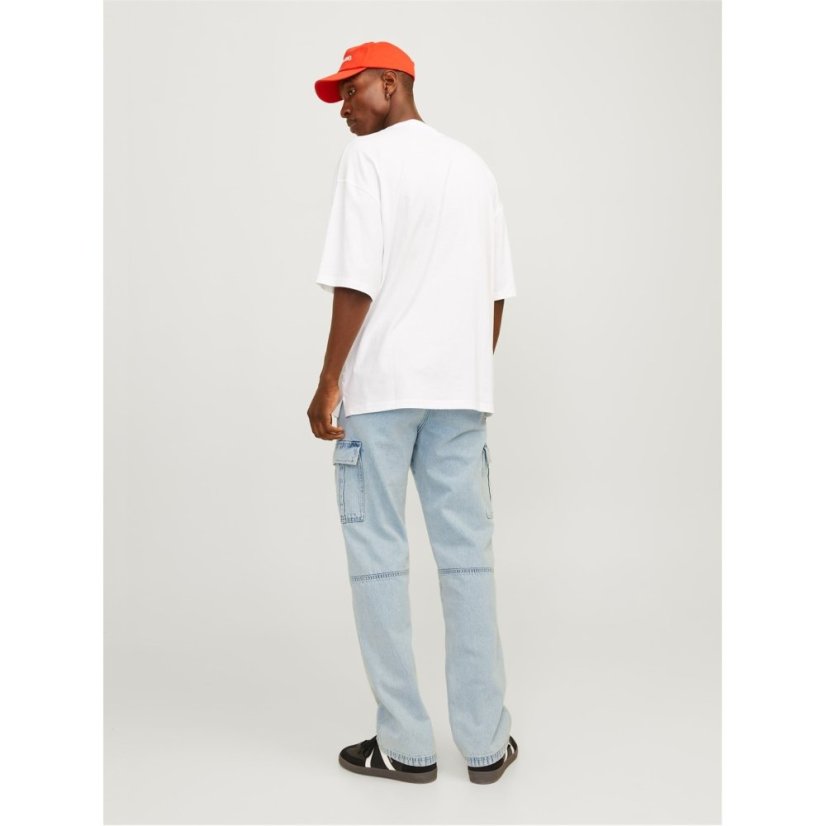 Jack and Jones Men's Eddie Wade Straight Leg Jeans Blue Denim