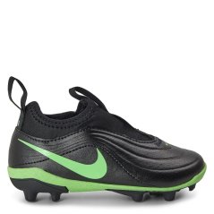 Nike Kids' Tiempo Club Firm Ground Football Boot Black/Green