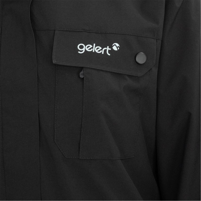 Gelert Women's 3-in-1 Windproof Fleece Lined Detachable Hood Long Sleeve Jacket Black