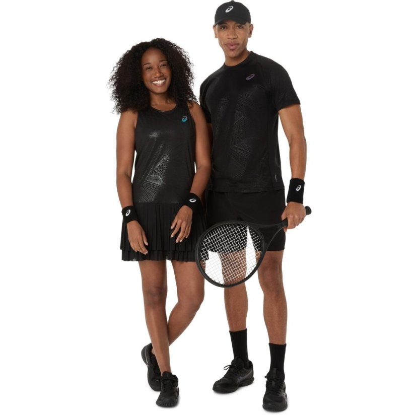 Asics Match Night Energy Tennis Dress Womens Perf Black