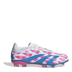 adidas Predator 24 Elite Children Firm Ground Football Boots White/Pink