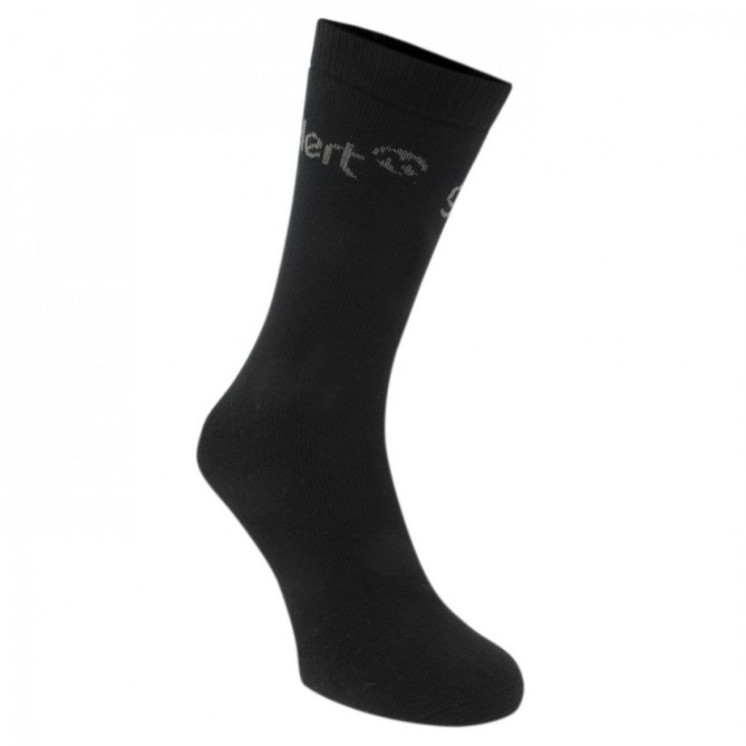 Gelert 3 Pack Thermal Socks Ladies Black