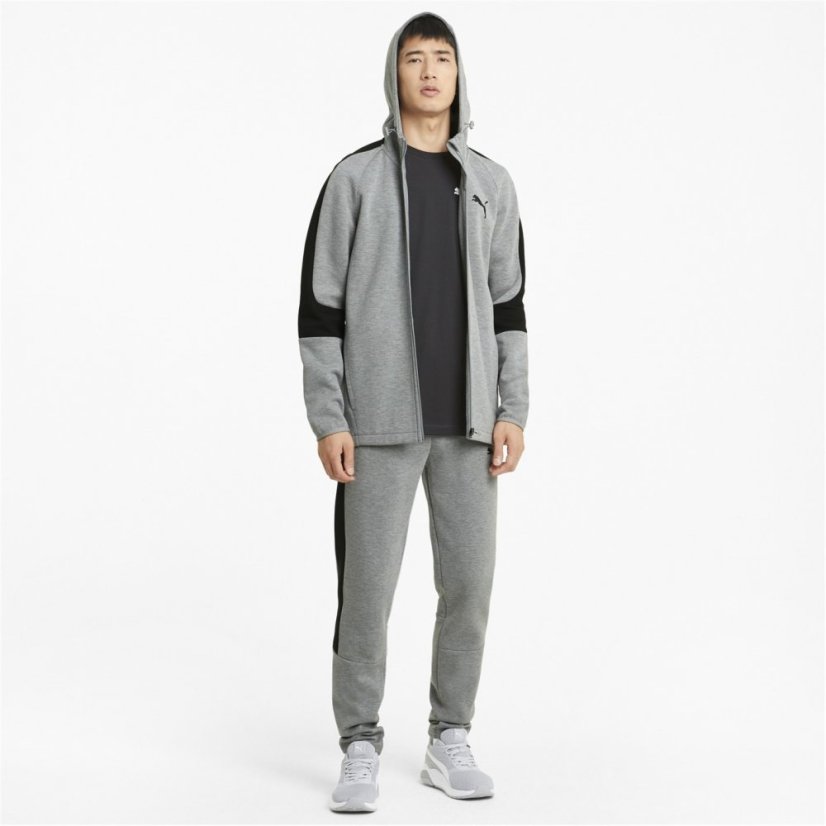 Puma Evo Core Hoodie Mens Grey Heather