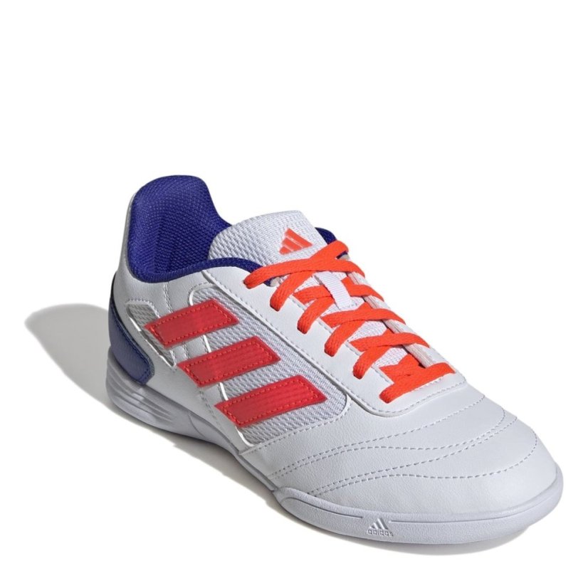 adidas Super Sala II Juniors Indoor Football Boots White/Red