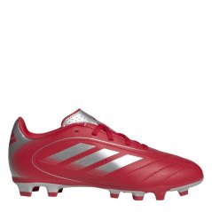 adidas Goletto VIII Firm Ground Football Boots Kids Red/Silver