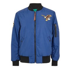 Diadora Men's Bomber Mcnairy Bomber Jacket Blue Estate