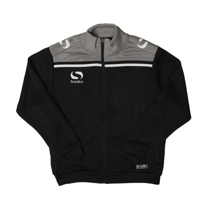 Sondico Kids' Tracksuit Top Black/Charcoal