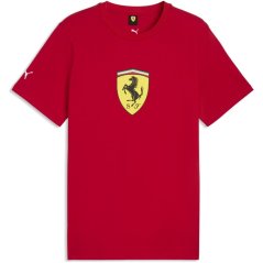 Puma Puma Scuderia Ferrari Shield Tee Men Rosso Corsa