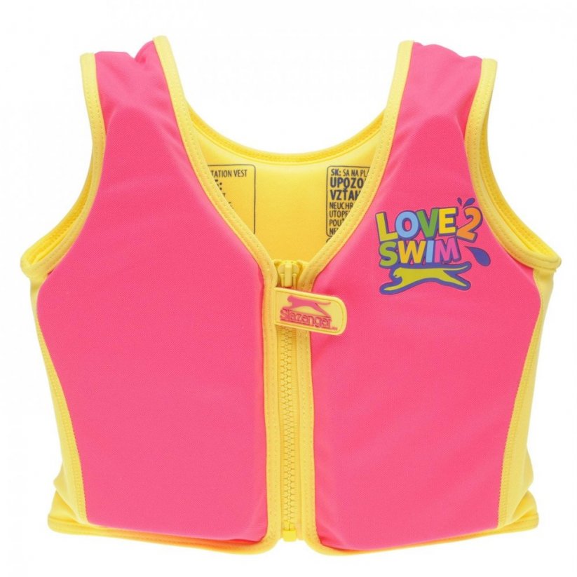 Slazenger Kids' Confidence Swim Vest Pink