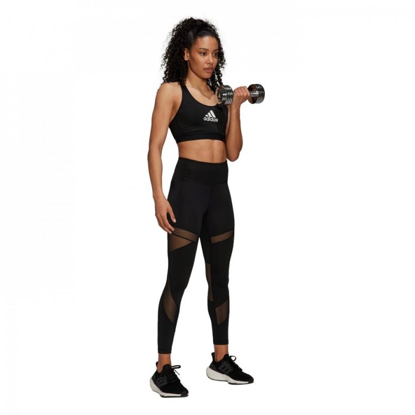 adidas Circuit High-Waisted Mesh Leggings Womens Black