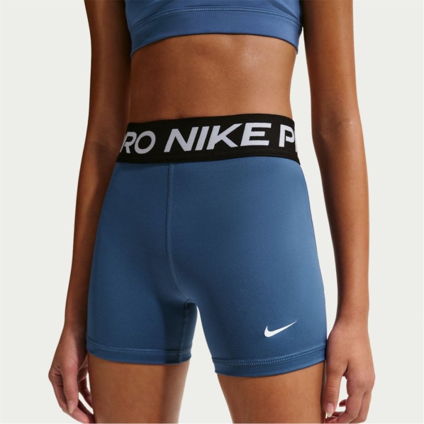 Nike Pro Shorts Junior Girls Mystic Navy