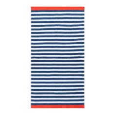 Hot Tuna Print Beach Towel Blue Stripe