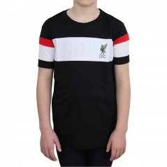 Team Liverpool F.C Team Kids Poly T-Shirt Black/White