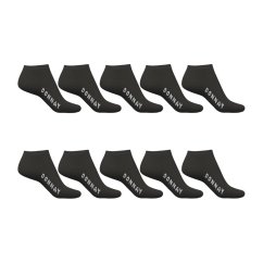 Donnay 10 Pack Trainer Socks Children Black