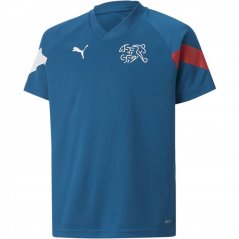 Puma Switzerland Football Training Jersey Juniors 2022 Blue/White/Red