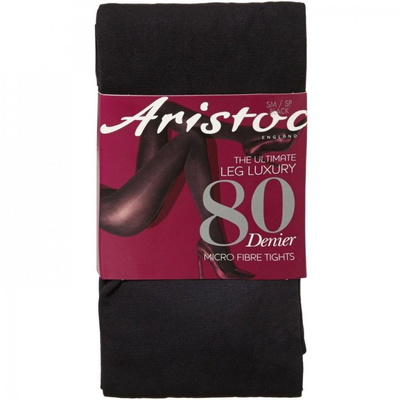Aristoc 80 Denier Microfibre Opaque Tights Black